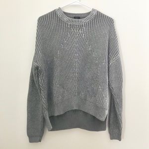 Joseph Silver Foiled Stitch Pearl Sweater